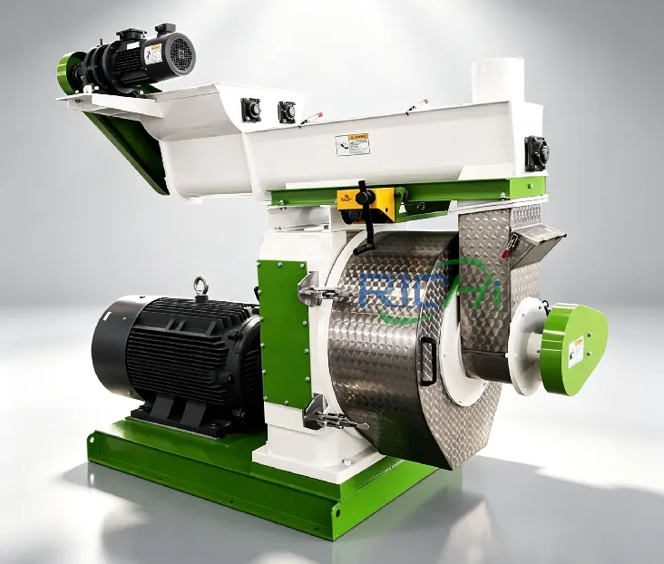Cow dung pellet making machine, ring die manure pellet mill for producing organic fertilizer pellets from cow manure