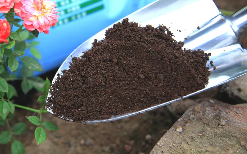 Garden organic fertilizer raw material sample, finished compost manure fertilizer made by pellet production equipment